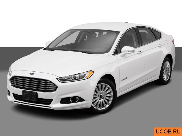 3D модель Ford модели Fusion Hybrid 2014 года