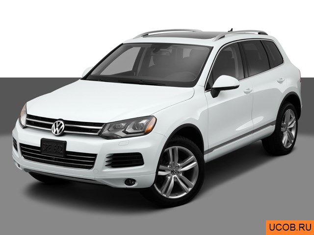 3D модель Volkswagen модели Touareg 2014 года