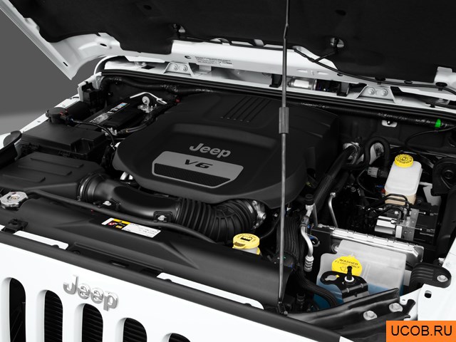 3D модель Jeep модели Wrangler Unlimited 2014 года