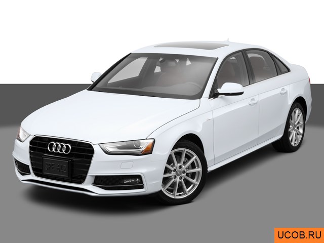 3D модель Audi модели A4 2014 года