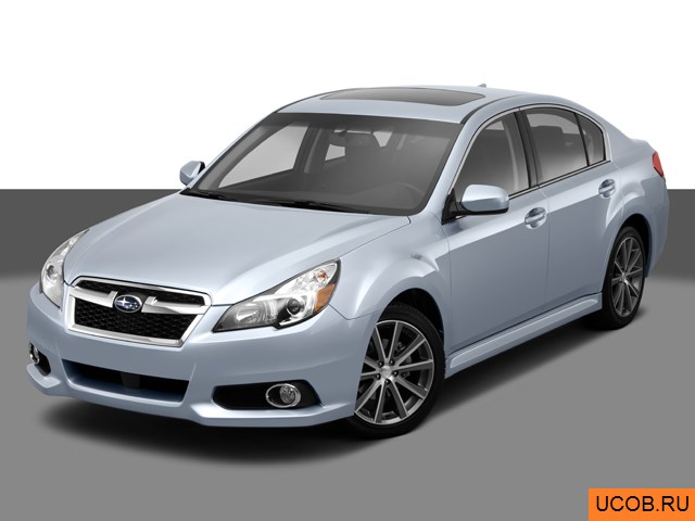 3D модель Subaru Legacy 2014 года