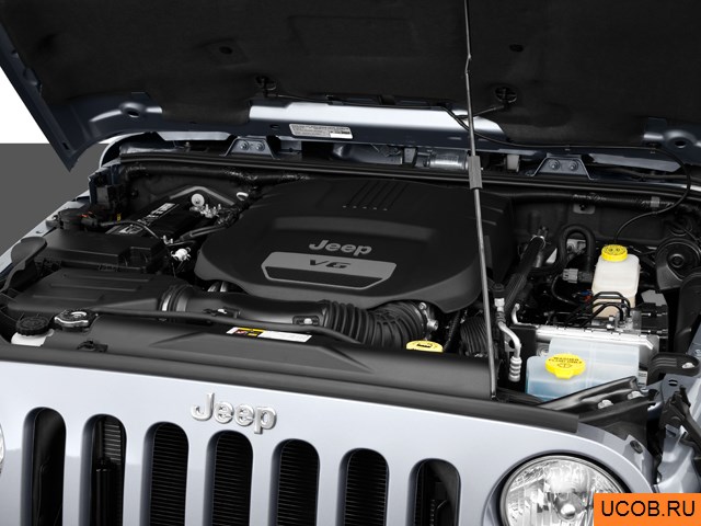 3D модель Jeep модели Wrangler 2014 года