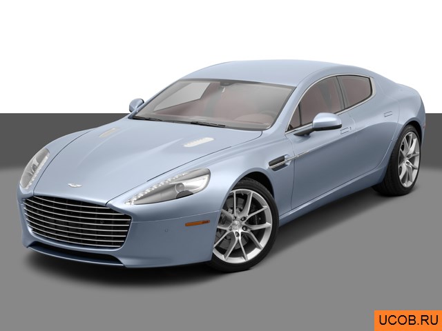 Модель автомобиля Aston Martin Rapide S 2014 года в 3Д