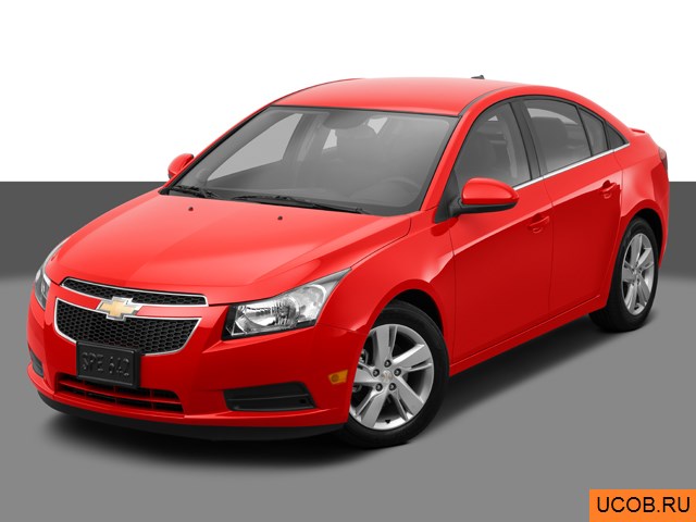 3D модель Chevrolet модели Cruze 2014 года