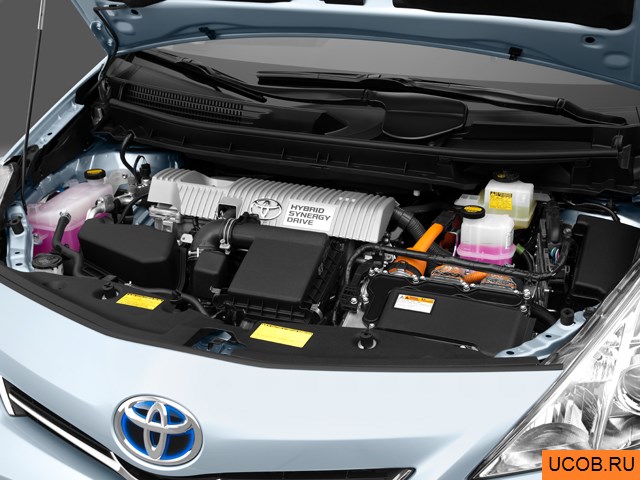 3D модель Toyota модели Prius V 2014 года