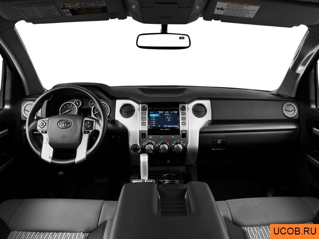 Pickup 2014 года Toyota Tundra в 3D. Вид водительского места.
