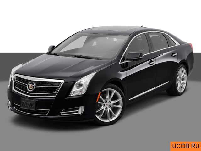 Модель автомобиля Cadillac XTS 2014 года в 3Д