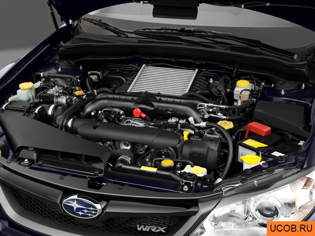 3D модель Subaru модели Impreza WRX 2014 года