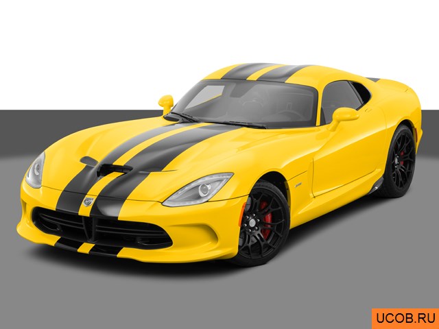 Модель автомобиля SRT Viper 2014 года в 3Д