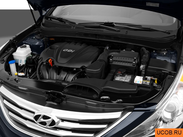3D модель Hyundai модели Sonata 2014 года