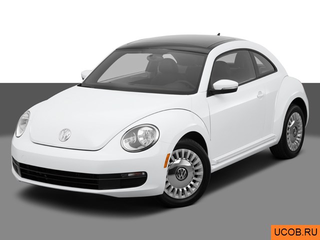 3D модель Volkswagen Beetle 2014 года