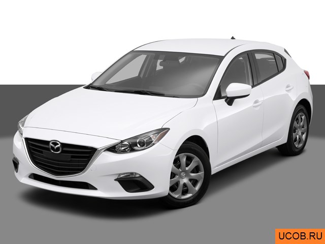 3D модель Mazda модели MAZDA3 2014 года
