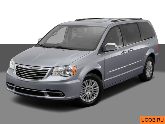 3D модель Chrysler Town and Country 2014 года