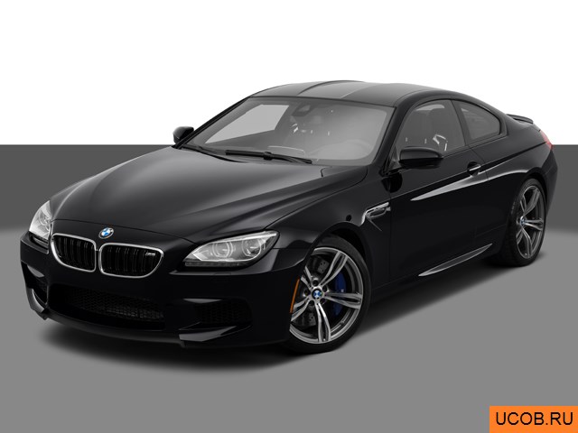 Модель автомобиля BMW 6-series 2014 года в 3Д