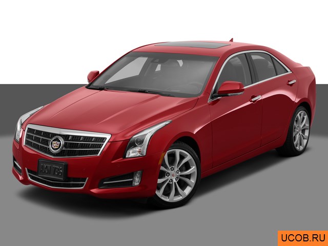 3D модель Cadillac модели ATS 2014 года