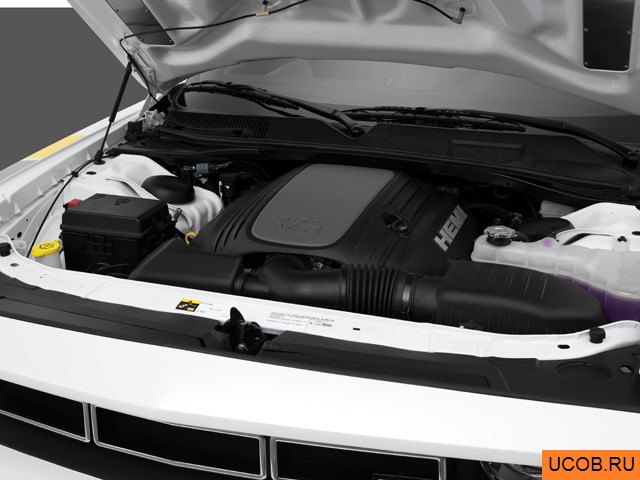 Coupe 2014 года Saleen 570 Challenger Label в 3D. Моторный отсек.