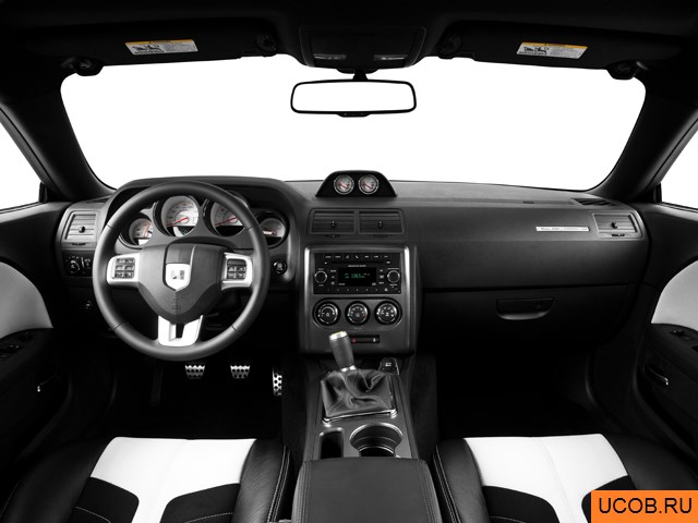 Coupe 2014 года Saleen 570 Challenger Label в 3D. Вид водительского места.