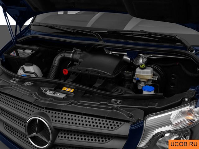 3D модель Mercedes-Benz модели Sprinter 2500 Crew Van 2014 года