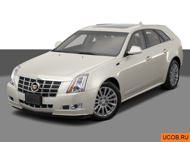 3D модель Cadillac CTS 2014 года