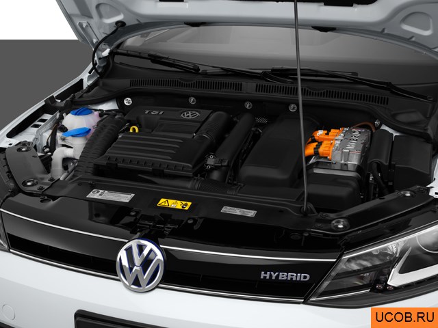 3D модель Volkswagen модели Jetta Hybrid 2014 года
