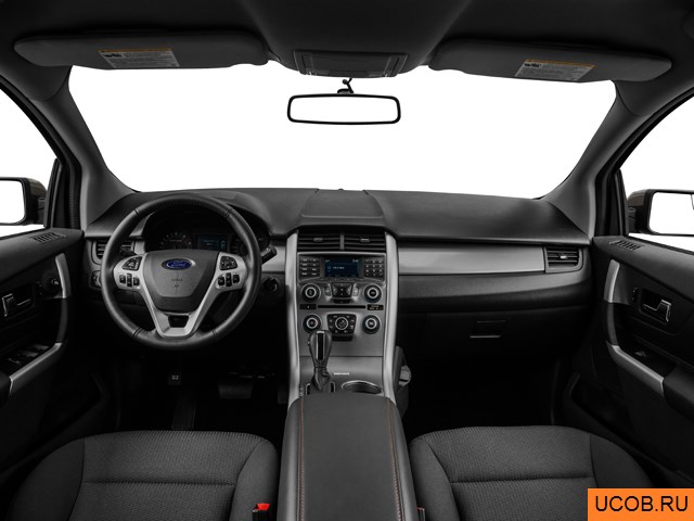 CUV 2014 года Ford Edge в 3D. Вид водительского места.
