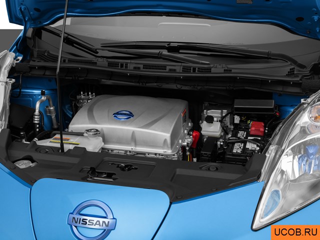 3D модель Nissan модели LEAF 2014 года