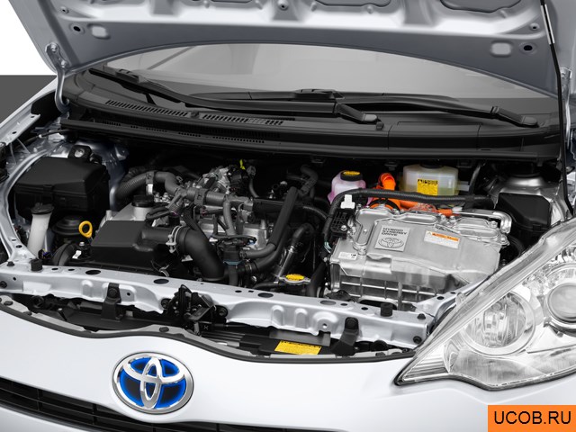 3D модель Toyota модели Prius C 2014 года