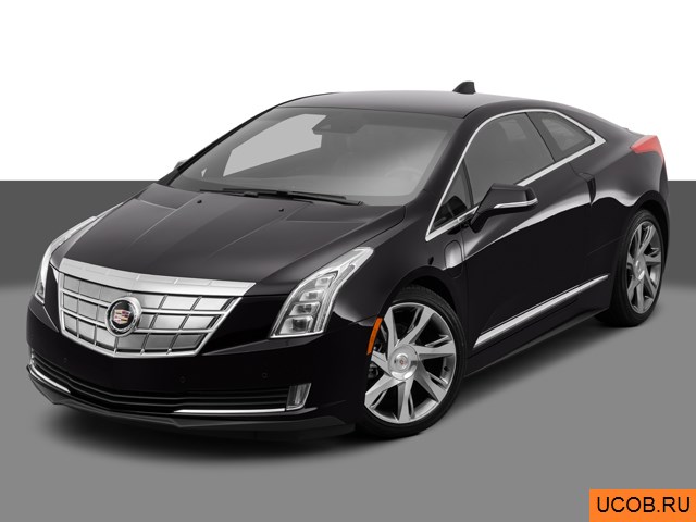 Модель автомобиля Cadillac ELR 2014 года в 3Д