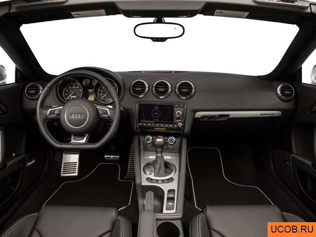 Roadster 2015 года Audi TTS Roadster в 3D. Вид водительского места.