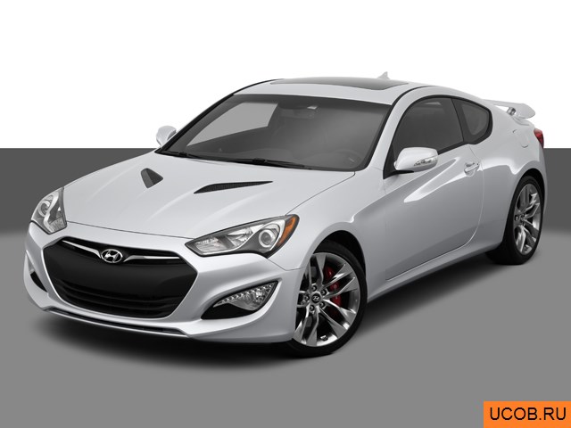 3D модель Hyundai Genesis Coupe 2014 года