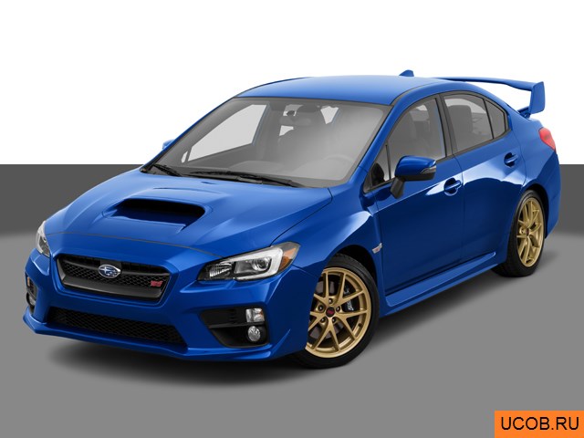 3D модель Subaru модели WRX 2015 года