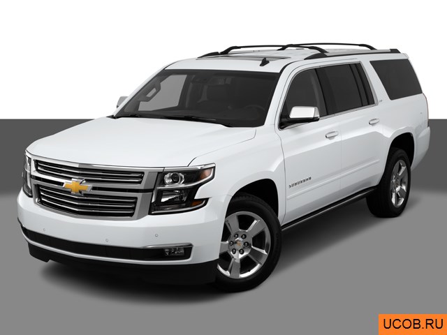 3D модель Chevrolet Suburban 2015 года