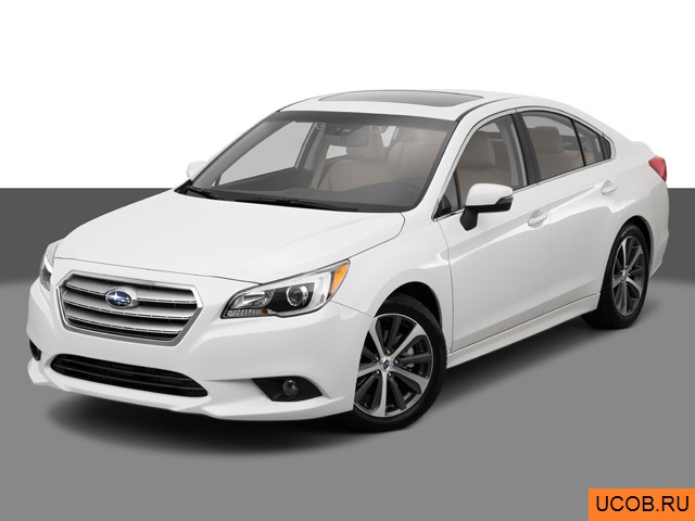 3D модель Subaru Legacy 2015 года