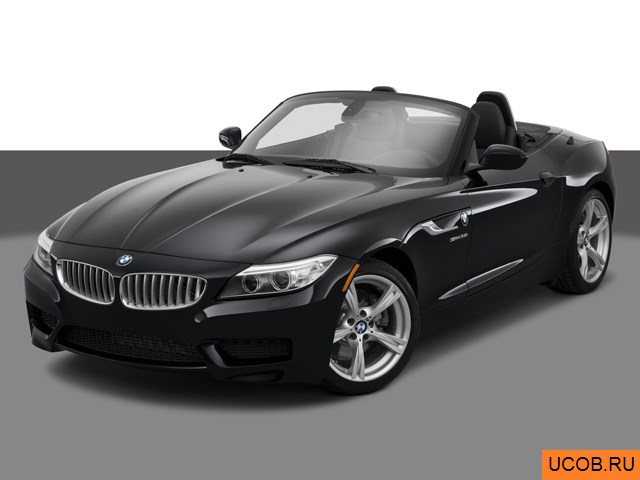 Модель автомобиля BMW Z4 2015 года в 3Д