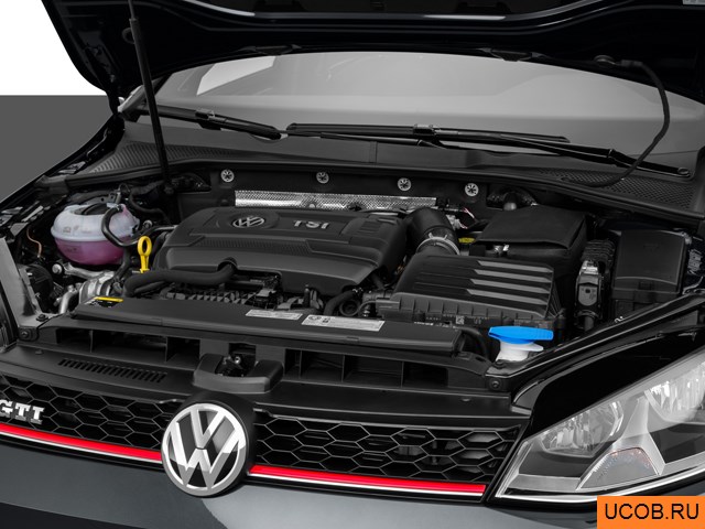 3D модель Volkswagen модели Golf GTI 2015 года
