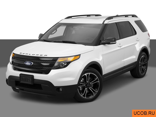 3D модель Ford модели Explorer 2015 года