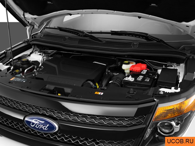 3D модель Ford модели Explorer 2015 года