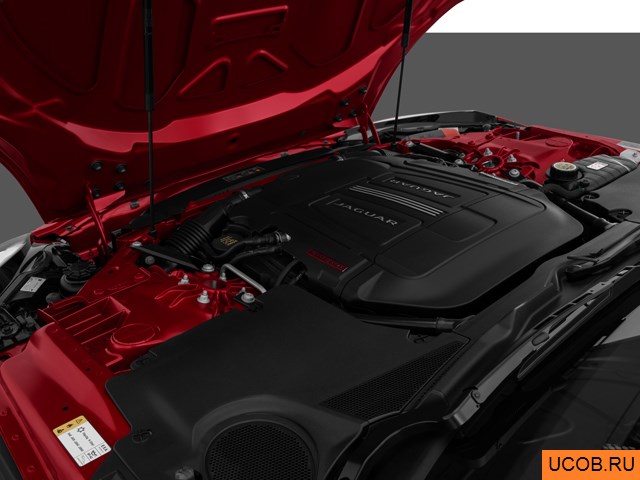 3D модель Jaguar модели F-Type Coupe 2015 года