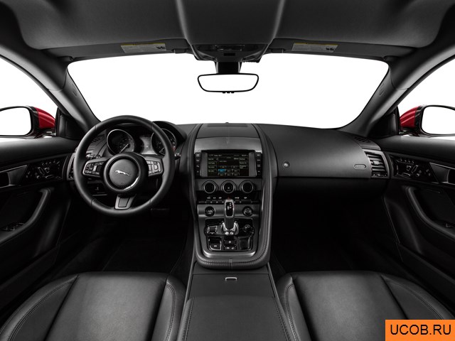 3D модель Jaguar модели F-Type Coupe 2015 года