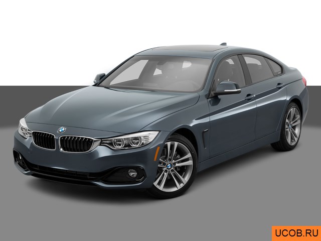 Модель автомобиля BMW 4-series 2015 года в 3Д