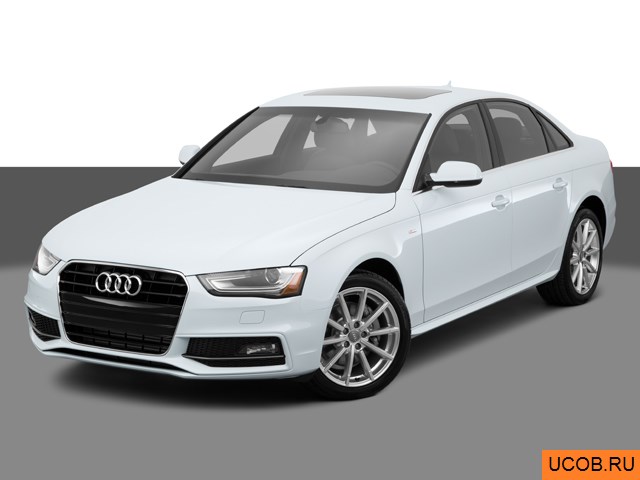 3D модель Audi модели A4 2015 года