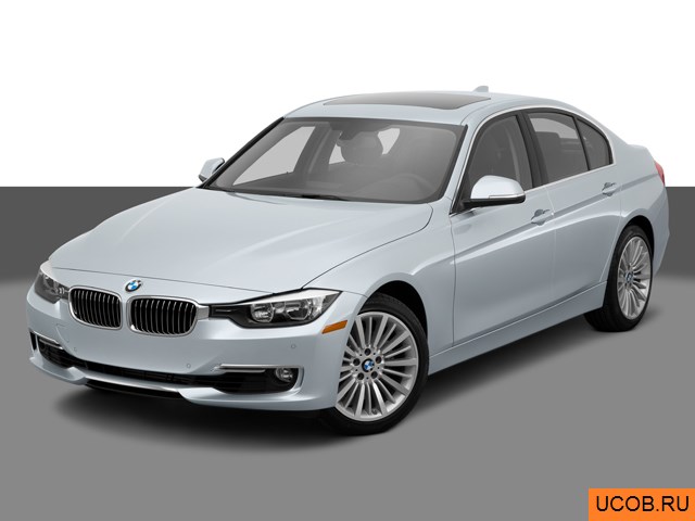3D модель BMW модели 3-series 2015 года