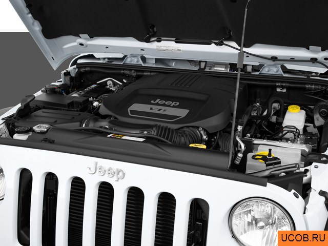 3D модель Jeep модели Wrangler Unlimited 2015 года