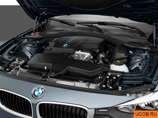 3D модель BMW модели 3-series 2015 года